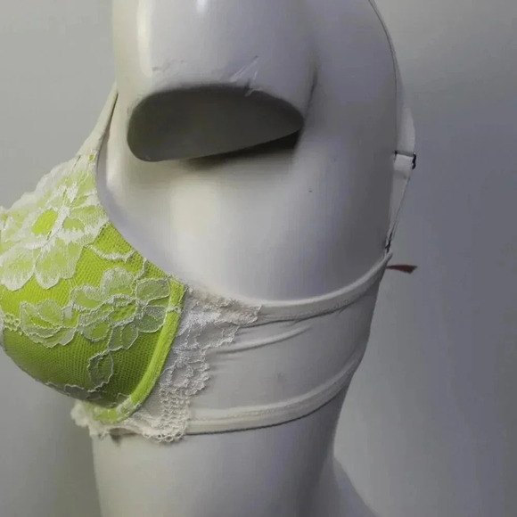 Victoria's Secret lime green lined body by Victoria demi bra 34D - Picture 6 of 10